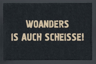 Rockbites - Fußmatte Türmatte "WOANDES IS AUCH SCHEISSE!" Nr. 17 (100813)*