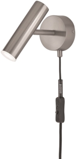SCHÖNER WOHNEN-Kollektion LED-Wandleuchte STINA 3-step dimmbar nickelfarben 830007