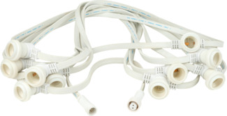 SHOWGEAR Girlandenleuchte E27 100 cm Abstand - weiß - 50 m