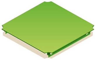 Ersatzteil Platte 40x40 cm Ersatzplatte Bauteil für Quadro Klettergerüst System