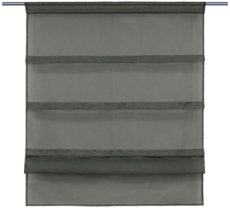 Joyswahl Raffrollo Oonagh, mit Stangendurchzug, Voile Uni, Bistrogardinen mit Tunnelzug Bändchenrollo