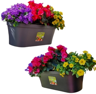 Wand Blumentopf Wandblumentopf Wandtopf Pflanzgefäß Blumenkasten Outdoor Wandblumenkasten Wandpflanztopf Wandampel Anthrazit