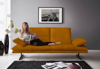 W.SCHILLIG 2-Sitzer broadway, Sitztiefenverstellung, Kopfteil- & Seitenteilverstellung, Breite 216cm