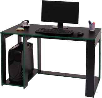 Schreibtisch HWC-J26, Computertisch Bürotisch, 120x60x76cm ~ schwarz-grün