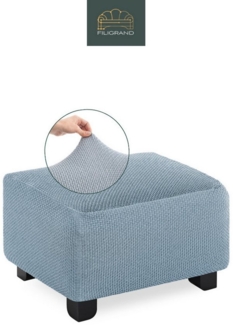 Belmarti Stuhlhusse Hockerbezug, spanische Handarbeit, elastisches Material, hochwertiger und langlebiger Baumwollmix