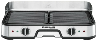 Rommelsbacher BBQ 2025 Black Stainless steel Freestanding Stainless steel 2 zone(s) Aluminium 225 x 285 mm