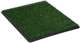 DOTMALL Hundetoilette Trainingsmatte Haustiere mit Tablett und Kunstgras