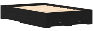 vidaXL Bettgestell mit Schubladen Schwarz Eichen-Optik 120 x 190 cm 3333980