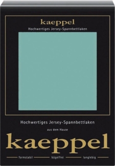 Kaeppel Spannbettlaken Single Jersey Mako Elasthan, Jersey-Elasthan, Gummizug: rundum, (1 Stück), aus 97% Baumwolle und 3% Elasthan