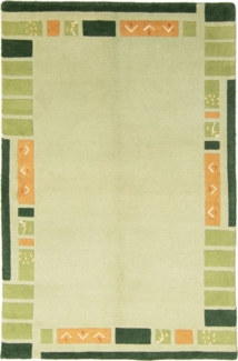 Morgenland Nepal Teppich - 180x120 cm - hellgrün