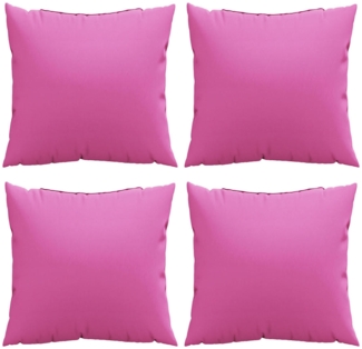 vidaXL Wurfkissen 4 pcs Rosa 40 x 40 cm Stoff 360379
