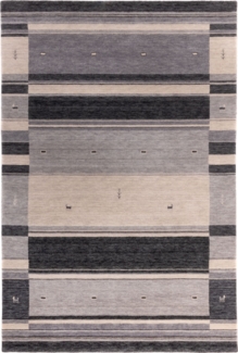 Morgenland Gabbeh Teppich - Indus - Dubai - rechteckig - 300 x 200 - Grau