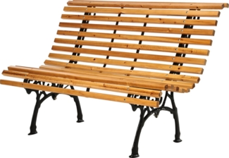 Koopman Gartenbank ERGONOMISCH (1-St), Sitzbank, 117cm, Parkbank, 2-Sitzer, Bank