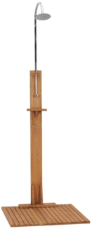 vidaXL Gartendusche 75x75x210 cm Massivholz Teak 312276