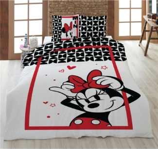 Disney Minnie Mouse Bettwäsche Set 135x200 cm Baumwolle Kinder Mädchen