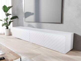 INOSIGN Lowboard Vera, wahlweise mit oder ohne Beleuchtung, gefräste MDF Front mit 3D Effekt, stehend und hängend montierbar