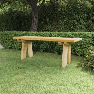 vidaXL Gartenbank 110 cm Massivholz Kiefer Imprägniert 318173
