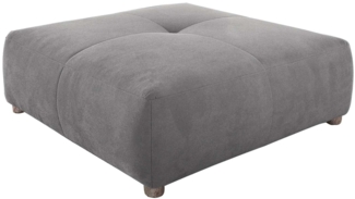 Hocker Giant / Gulliver , Mikrofaser , Grau , 130 x 42 x 130 cm