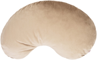 Kissenhülle Niere XL ca. 45x70 cm braun-beige beties "Samt&Sonders"