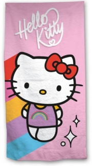 Hello Kitty Strandtuch Hello Kitty Kinder Mikrofaser Strandtuch Handtuch Badetuch 70x140 cm, microfaser