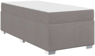 vidaXL Bettgestell Taupe 100 x 200 cm Stoff 3399170