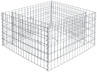 Gabionenhochbeet Hochbeet Gabione 270 x 90 x 50 cm Pflanzkorb Drahtgitter Steinkorb