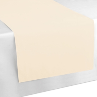 Tischläufer Tischband Tischuntersetzer 140x40 cm, schlicht und modern in vielen verschiedenen Farben erhältlich (beige - creme)