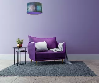 BPS Koncept 'Portland' Hängeleuchte, Version 24, Lila, Ø 60cm