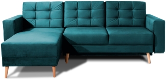 Asgard L, Ecksofa, Eckcouch, Dunkelgrün
