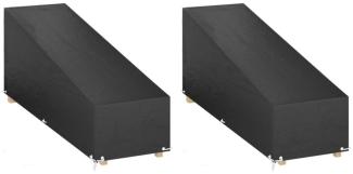 vidaXL Abdeckungen für Sonnenliegen 2 Stk. 12 Ösen 205x75x40/70 cm 3155394