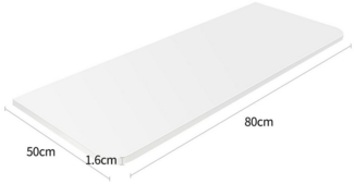 JEOBEST Klapptisch Wandklapptisch Esstisch Küchentisch Schreibtisch, Esszimmertisch, Wandmontiert, 80 x 50 x 1,6 cm