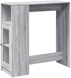 vidaXL Bartisch mit Regal Grau Sonoma 101x40x103,5 cm Holzwerkstoff 854369