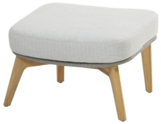 4Seasons Sempre Loungehocker Silver Grey inkl.