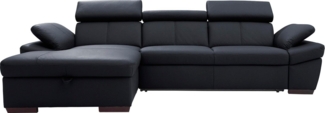 exxpo - sofa fashion Ecksofa Salerno, klassisch modernes Funktionssofa, hoher Sitzkomfort, L-Form, inkl. Kopf- und Armteilverstellung, wahlweise mit Bettfunktion