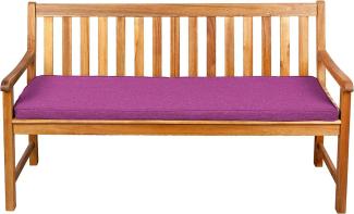 Gutekissen® Sitzkissen für Bank, Gartenschaukeln, Sitz, glatt. FK5 (100x30x5, Pink)