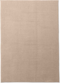 TaraCarpet Teppich TaraCarpet Kitten sehr weich und waschbar für Wohnzimmer Schlafzimmer, rechteckig, Höhe: 12 mm, Kurzflor Teppich uni einfarbig super soft weich waschbar beige 120x170