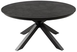 riess-ambiente Gartentisch GALAXY 120cm anthrazit – Keramik, Aluminium, rund, wetterfest (Einzelartikel, 1-St), In- & Outdoor-Tisch für 5 Personen – ideal für Garten & Terrasse