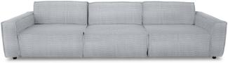 Sofa SANSIBAR 3 Sitzer KARLSHAM BHT 314 x 76 x 101 cm silber Couch Einzelsofa Zweier Dreier Sitzer