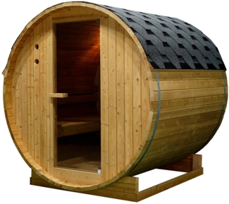 Outdoor Fasssauna TROMSÖ L für 4 Personen