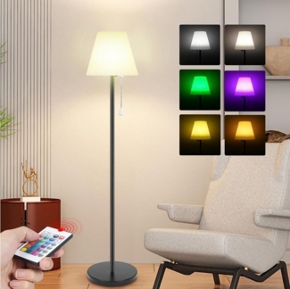 Jibenhome LED Außen-Stehlampe Standleuchte für draußen mit Lichtsensor,Wasserdicht, mit Fernbedienung,für Patio Garten Terrasse Pool