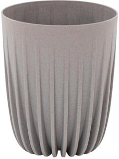 SIENA GARDEN Pflanzgefäß PALMA grau 14,5 cm Kunststoff/Holz, 14,5 x 14,5 x 17 cm