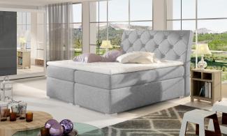 Balvin 160X200, Boxspring Bett, Grau