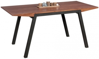 Esstisch Tisch MALIN Vierfußtisch 160x76cm Walnuss-Furnier