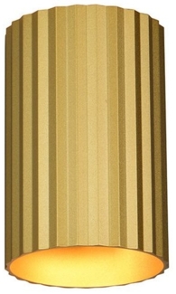 Kleine LED Wandleuchte mit Up and Down Lichteffekt, Metall Gold, Höhe 12cm