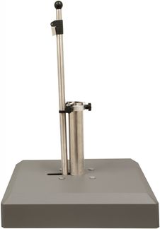 Liro Schirmständer Alu-Vario 50 S mit flexibler Klemmung 55 x 55 cm graphit V1S-50-03