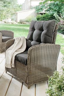 Destiny MERANO II Sofasessel vintage grau, Polster anthrazit
