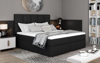 Wohnideebilder Glossy 165x210 Schwarz Boxspringbett Glo_11_1.6