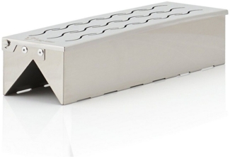 BBQ-Toro Räucherbox Edelstahl Räucherbox "Triangle", 31 x 8,5 x 6,5 cm, Aromabo