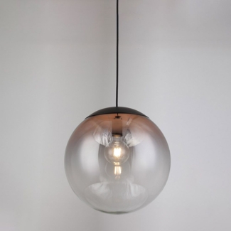 s.luce Progress Pendelleuchte Glas mit Farbverlauf Kupfer Ø 40cm