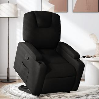 vidaXL Relaxsessel mit Aufstehhilfe Schwarz Stoff 3204370